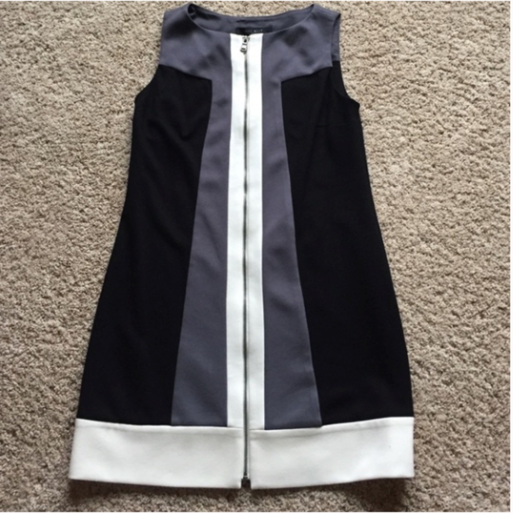 Nine West Exposed Zipper Mod Dress - Picture 1 of 3
